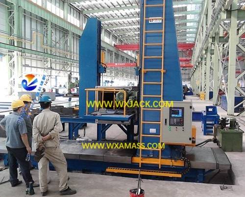 Fig10 CNC Steel Structure Pipe BOX H Beam End Face Milling Machine 24