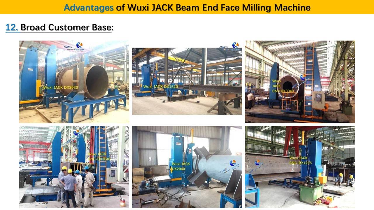 幻灯片13 CNC Steel Structure BOX I H Beam End Face Milling Machine