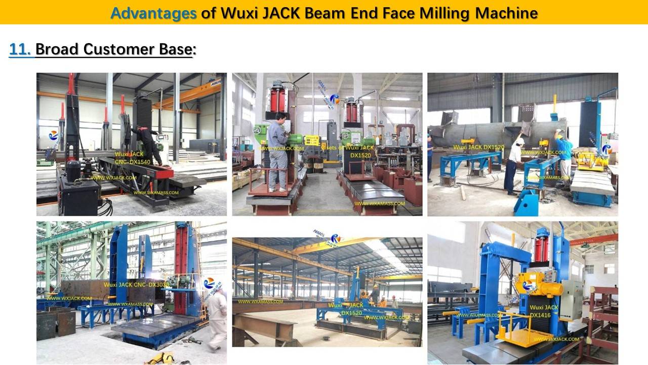 幻灯片14 CNC Steel Structure BOX I H Beam End Face Milling Machine