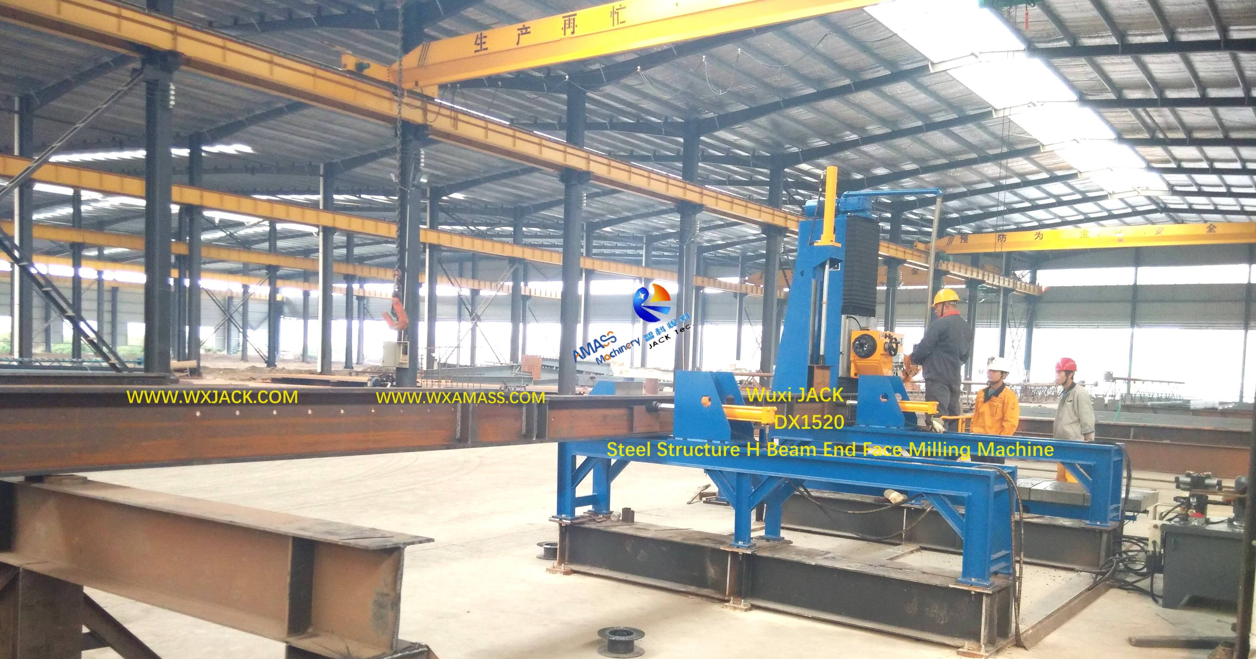 1 Steel Structure BOX Cross I H Beam End Face Milling Machine 130