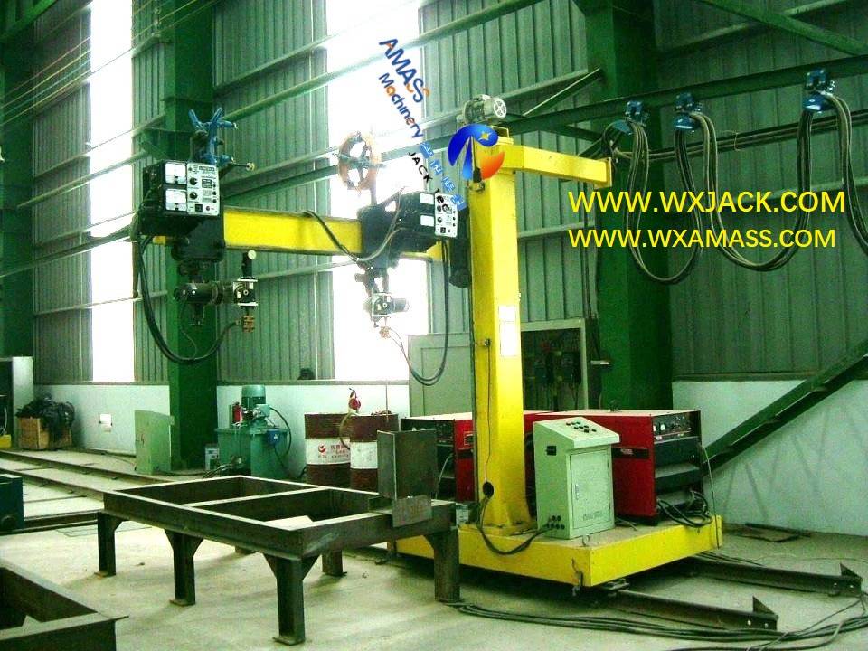 Video 2 BOX Beam Production Line Boom type Consumable Electro slag welding machine