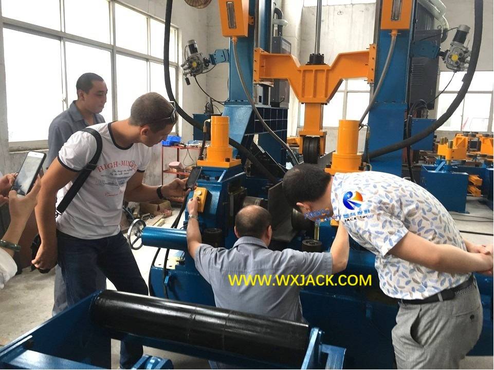 Fit Up Full PHJ ZHJ H Beam Assembly Welding Straightening Integral Machine