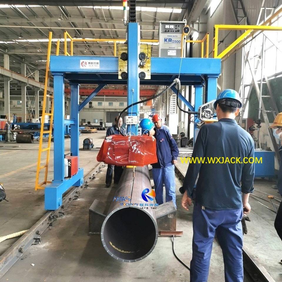 LHD Gantry Moving Rod Pipe Longitudinal Seam Welding Machine
