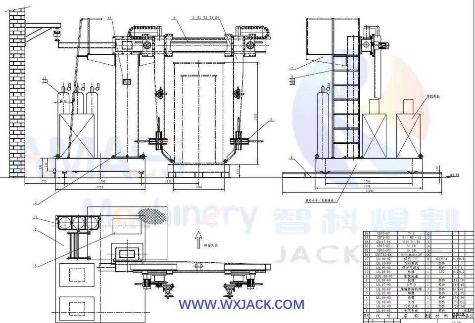 Thin Wall Tube or Girder Longitudinal Seam Welding Machine