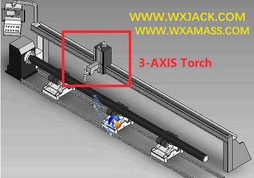 3-Axis 1400/12 Flame And Plasma High Speed CNC Pipe Cutting Machine