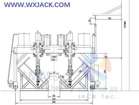 Fig1 Middle Operation I H Beam Welding Machine 2