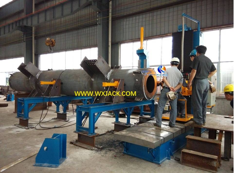Steel Column Member Use DX1520 End Face Milling Machine