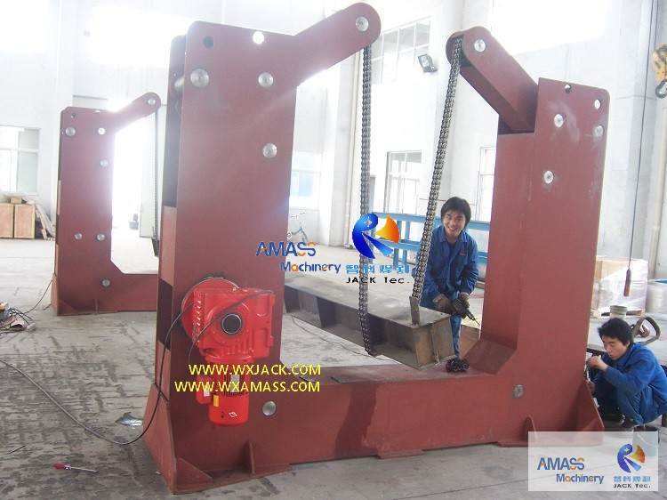 High Safety Durable Automatic Chain Type Flipping Equipment for Steel Structure