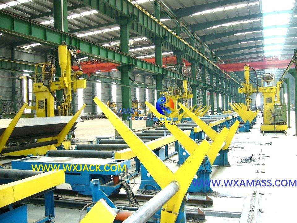 LHC Column Type High Quality H Beam Submerged Arc Welding Machine