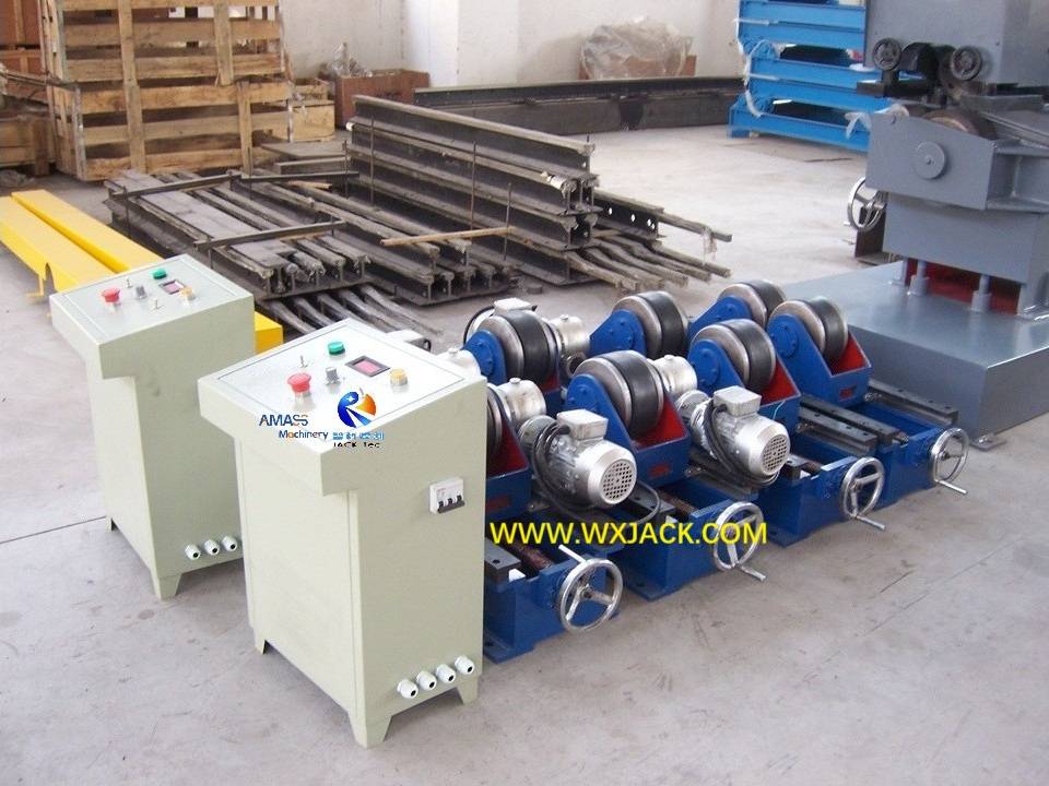 HGK Standard Roller Bed Stationary Adjustable Welding Rotator by Leadscrew