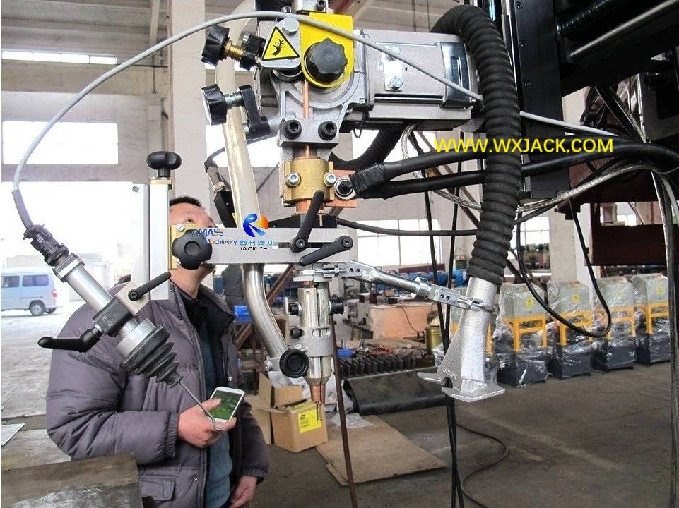 LHZ Heavy Duty Travelable Trolley Column Manual Revolve Welding Manipulator