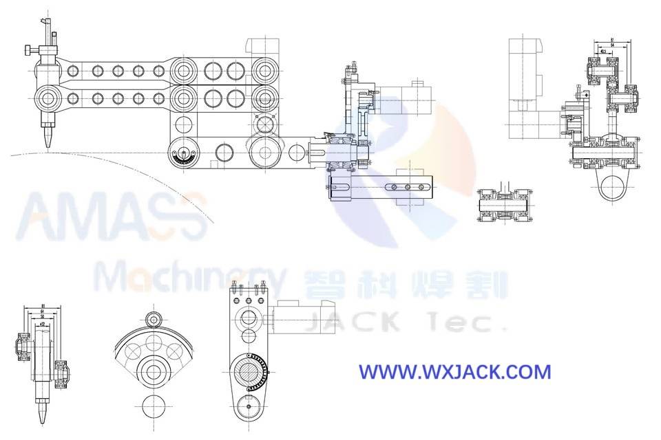 Sophisticated Control Medium CP6-1400/15 CNC Pipe Intersection Cutting Machine