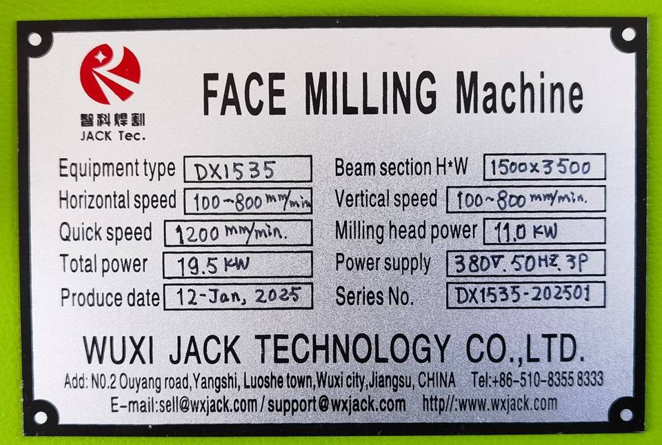 DX1535 Special Design Casting End Face Milling Machine with Platform