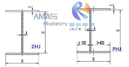 Fig6 3 in 1 H Beam Assembly Weld Straighten Machine 0C