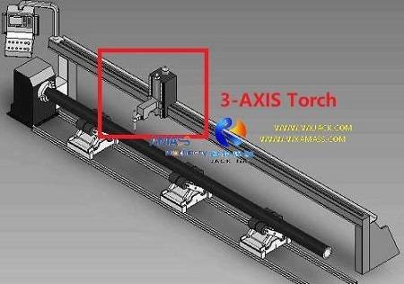 Fig4 CNC Pipe Cutting Machine 3-Axis torch
