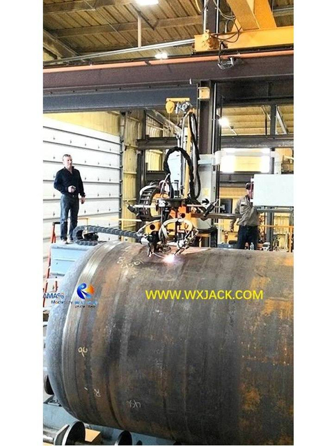 6 7 Axis Large CNC Pipe Intersection Cutting Machine 25