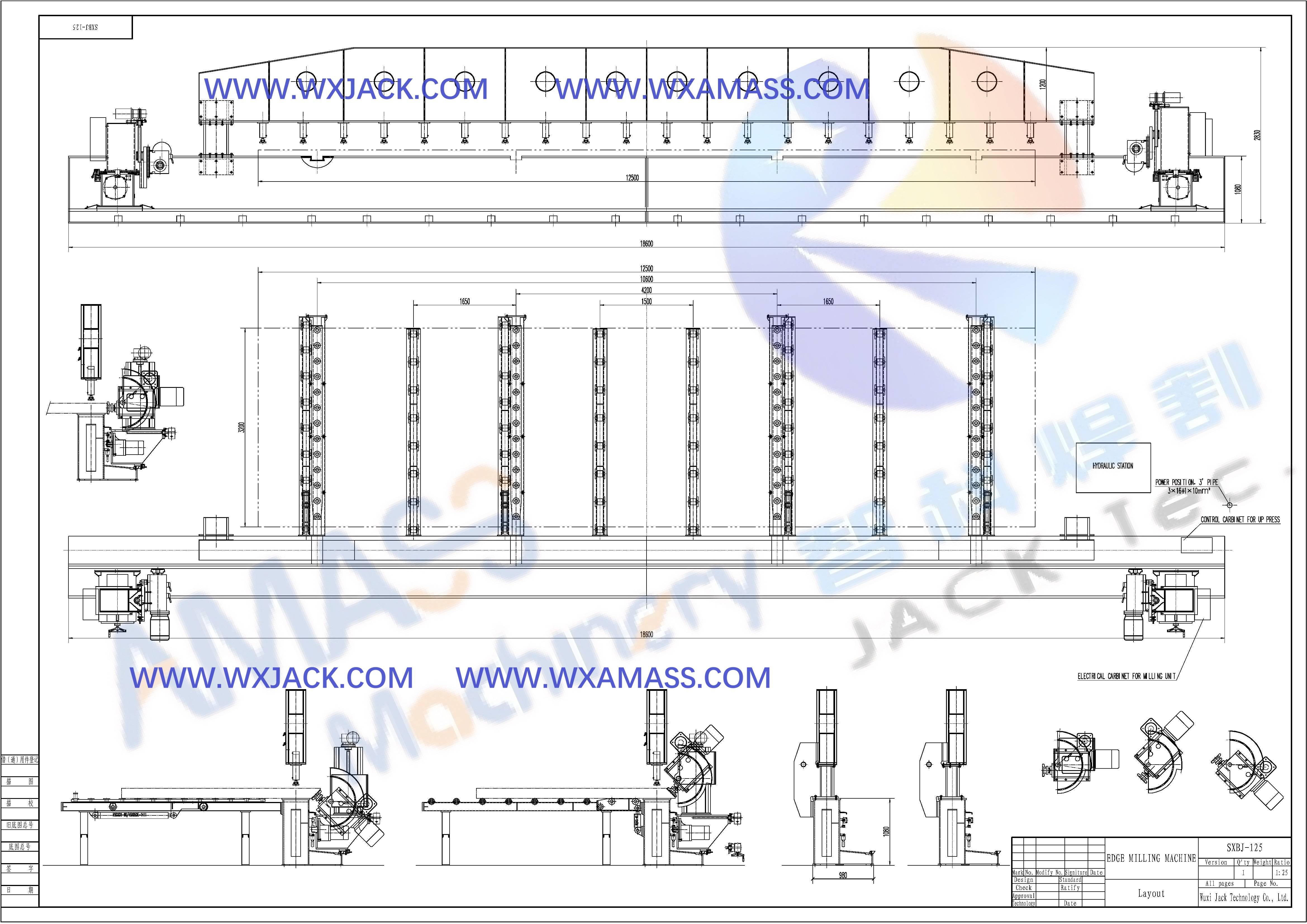 1 Double Heads Sheet Metal Steel Plate Edge Milling Machine