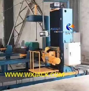 Fig12 CNC Machine on Steel BOX H Beam End Face Milling 12