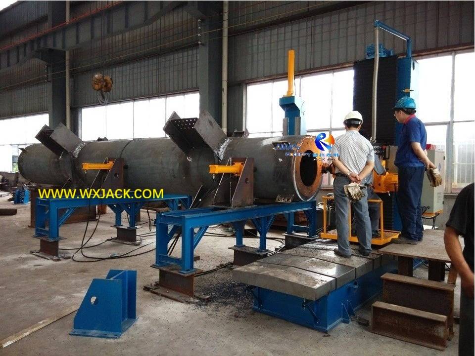 2 Steel Structure BOX H Beam Pipe End Face Milling Machine 72