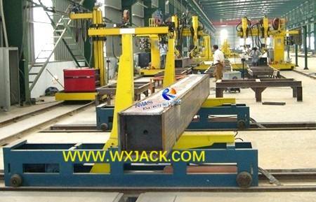 Fig6 Hydraulic Drive Steel Structure BOX H Beam Movable Turnover Cart 11 2