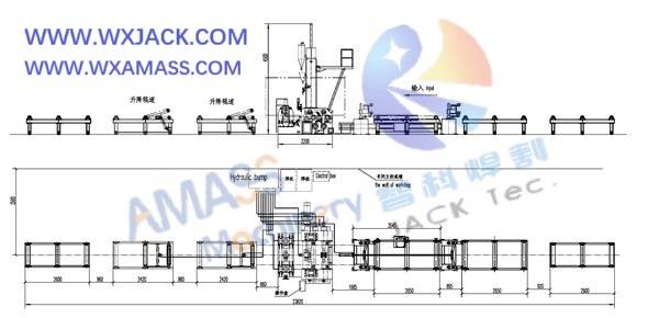 Fig4 3 in 1 H Beam Welding Line