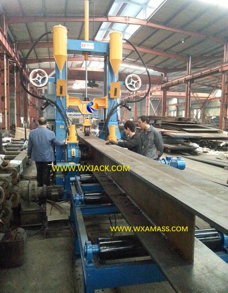 Fit Up Full PHJ ZHJ H Beam Assembly Welding Straightening Integral Machine