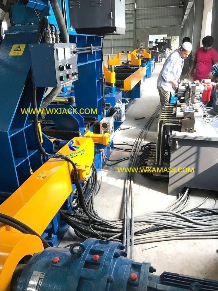 Production Line Arrangement Steel Structure H Beam Fabrication Machine