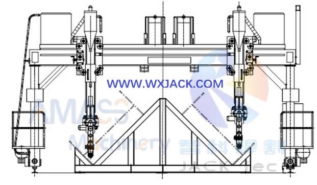 Fig8 H-beam Gantry SAW Welding Machine 1