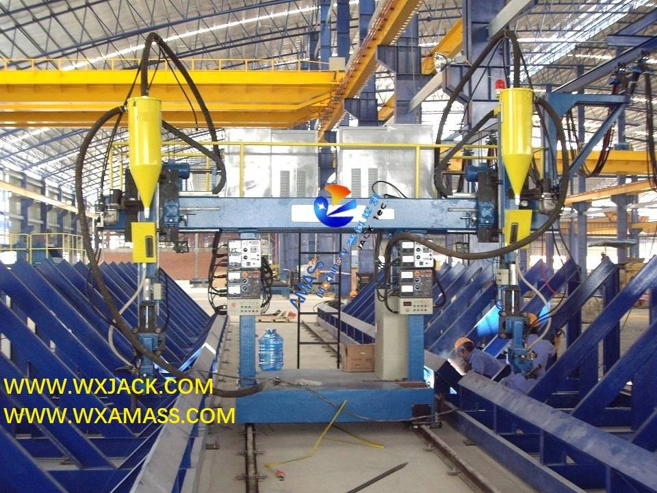 LHT T Type High Efficiency H Beam Submerged Arc Welding Machine