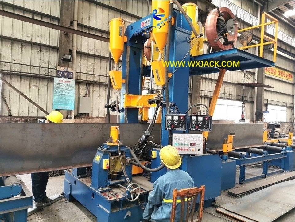 High ZHJ8020 H Beam Assembly Weld Straighten Integral Machine