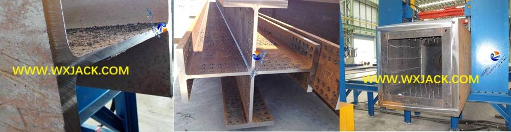 Fig4 Steel Structure BOX Cross H Beam End Face Milling Machine 0