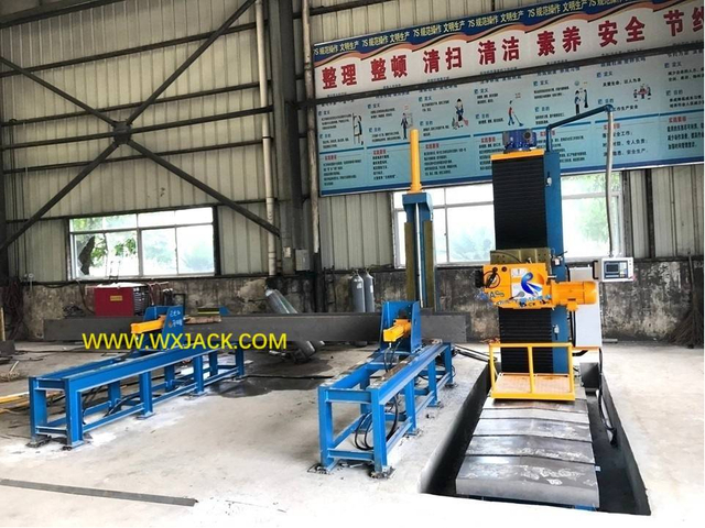 2 CNC Pipe Steel Structure BOX H Beam End Face Milling Machine 142