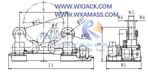 Fig3 Self Adjusting Pipe Welding Rotator 2