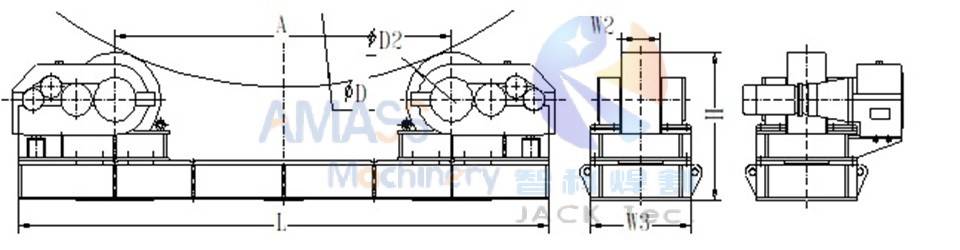 2 Bolt Adjust Welding Rotator 4