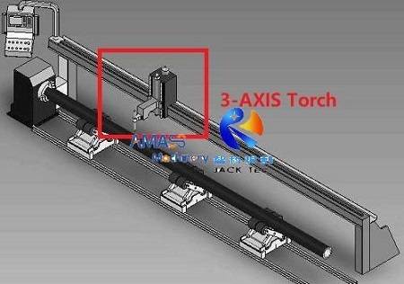 2 CNC Pipe Flame Plasma Cutting Machine 3-Axis torch