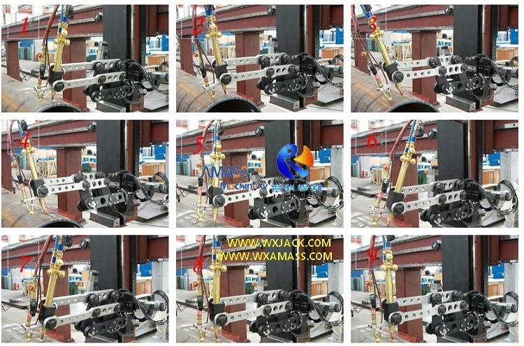 7-Axis 2000/9 Flame And Plasma High Efficiency CNC Pipe Cutting Machine