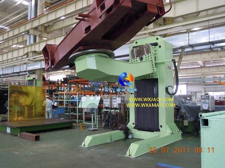 3Ton L Type Hydraulic Elevating And Electric Revolving Welding Positioner with Chuck