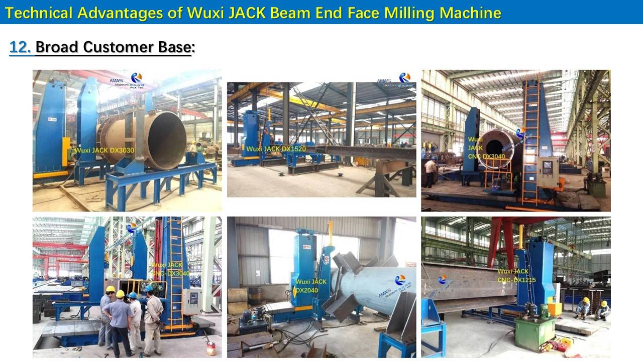 13 Steel Structure BOX H Beam End Face Milling Machine