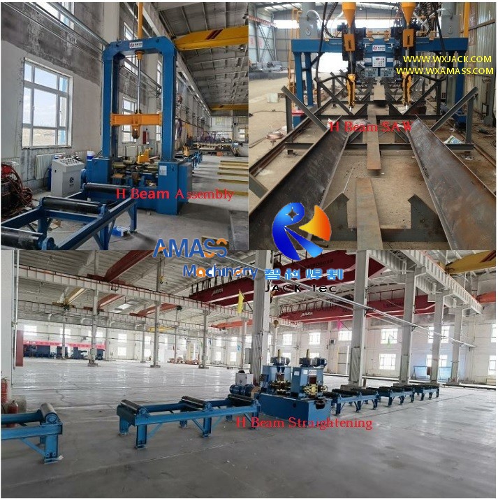 HB1500 High Speed Semi-Automatic Welding H Beam Production Line