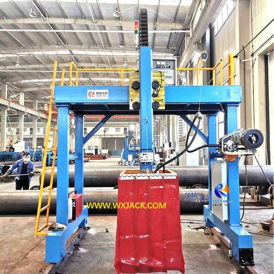 LHD Gantry Moving Rod Pipe Longitudinal Seam Welding Machine