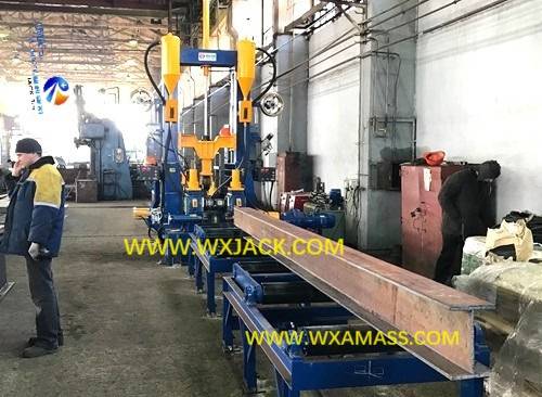 Production Principle of H Beam Assembly Weld Straighten Integral Machine