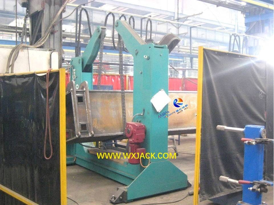 Double Individual U Frame Chain Manipulator Overturning Machine on Steel Structure Beam