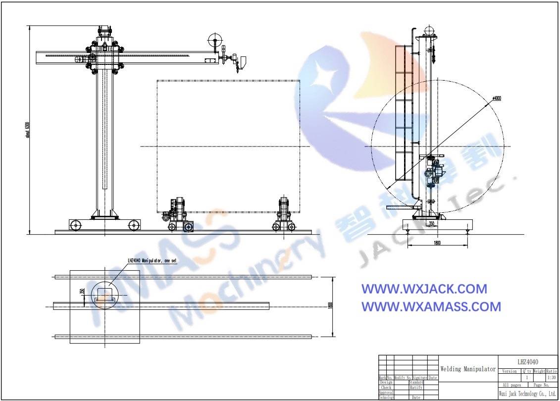 Cross Slides Welding Manipulator Welding Column Boom 159