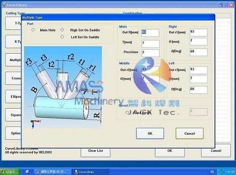 Fig6 CNC Pipe Intersection Cutting Machine 14- CNC HMI