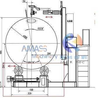 Fig2 CNC Pipe Cutting Machine Turning Roll span