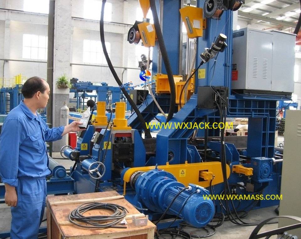 Pull Through H Beam Welder with One Pass Automatic Running