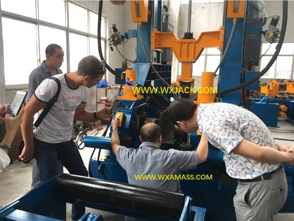 Fit Up Full PHJ ZHJ H Beam Assembly Welding Straightening Integral Machine