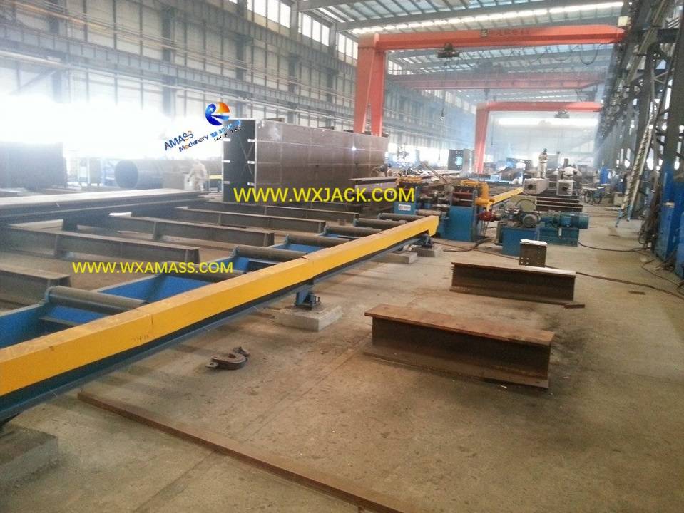 Solid Working 60mm Flange Thickness H Beam Straightening Machine