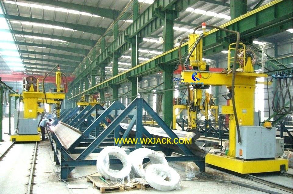Overhang Beam Production Line Use LHC H Beam SAW Machine