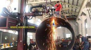 7-Axis 2000/9 Flame And Plasma High Efficiency CNC Pipe Cutting Machine